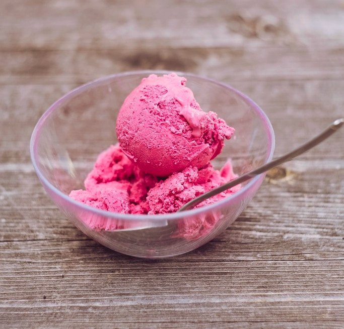 Nutrition-Eis aus gefrorenen Früchten